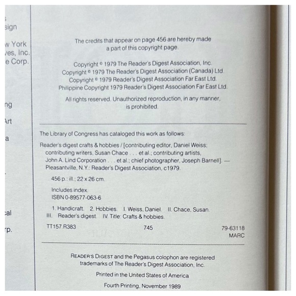 Vintage Readers Digest Crafts & Hobbies Book - Picture 5 of 7